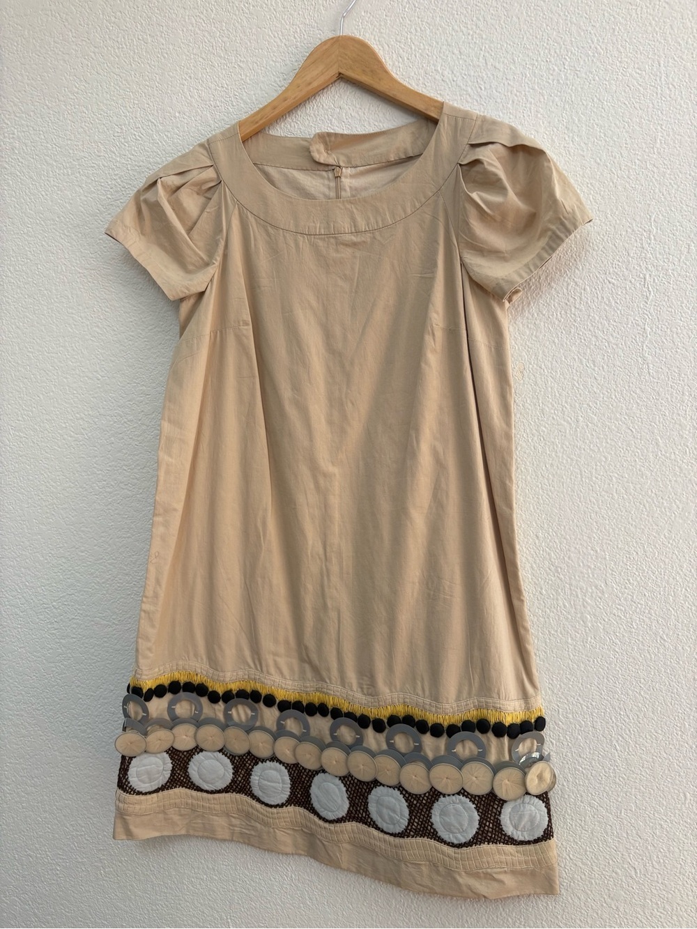 Beige Embellished Kids Dress - Brand Unspecified